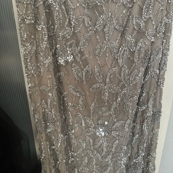 ✔️#63B BNWT MAC DUGGAL  93537 Embellished Cowl Neckline Floral Dress - Picture 9 of 16